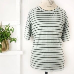 Current/Elliott Mint Color Striped T Made in USA!